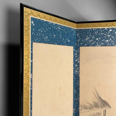 Japanese Folding Screen by Hōkyō Dōun, 1880s for sale at Pamono