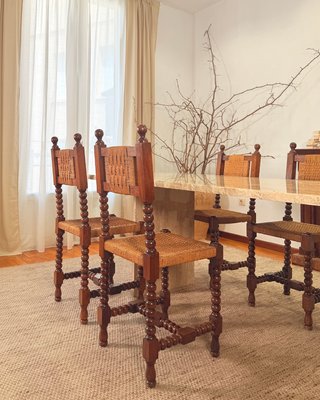 Castilian Baroque Chairs, 1900, Set of for sale at Pamono