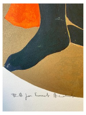 Alain Bonnefoit, Bonne Vert, Lithographie Signée en vente sur Pamono