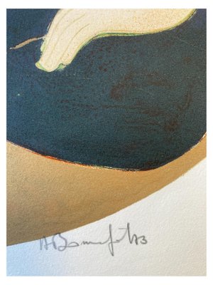 Alain Bonnefoit, Bonne Vert, Signed Lithograph for sale at Pamono