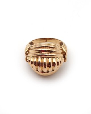 Anello Cupola nera Ametista Oro Bianco e Diamanti