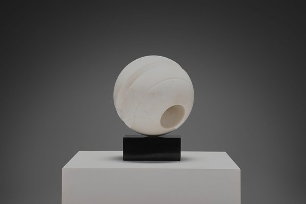 Aldo Dazzi, Abstract Sfera Sculpture, 1970s, Marble for sale at Pamono