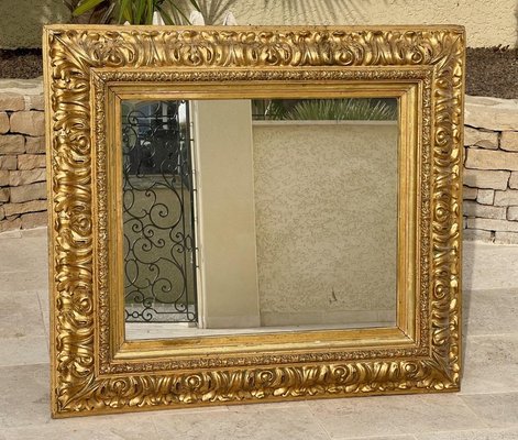 Napoleon III Spiegel mit Goldrahmen bei Pamono kaufen