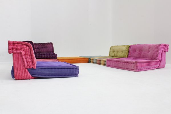 Mah Jong Sofa by Hans Hopfer for Roche Bobois, 1980s, Set of 12