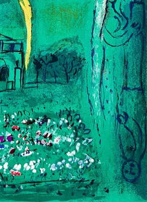 Marc Chagall, Le Carrousel du Louvre, 1954, Lithograph for sale at