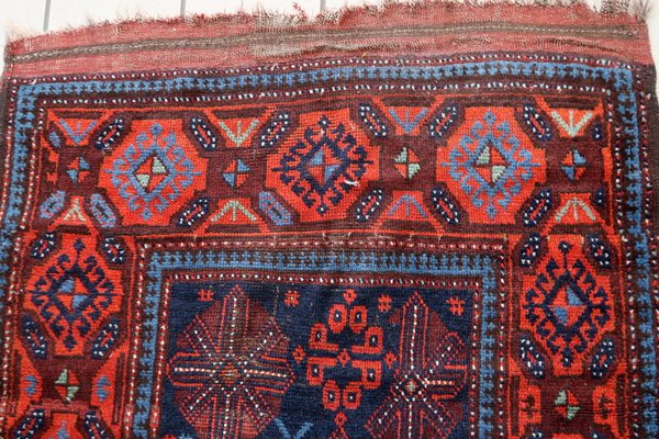 Afghan Handmade Baluch Rug, 1880s for sale at Pamono