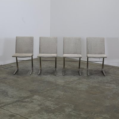 Mariposa Dining Chairs in Grey Leather from BoConcept, Set of 4