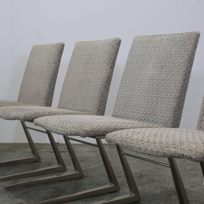 Mariposa Dining Chairs in Grey Leather from BoConcept, Set of 4
