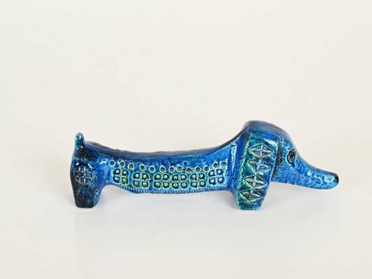 Rimini Blu Ceramic Animals attributed to F. Montelupo for Bitossi