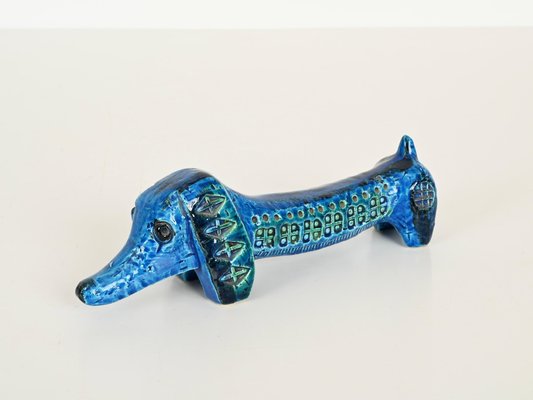 Rimini Blu Ceramic Animals attributed to F. Montelupo for Bitossi