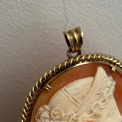 4Pcs Antique Gold Alloy Oval Cameo Settings/Pendants 40x30mm