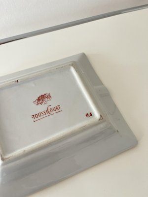 Vintage French Toussi Court Porcelain Ashtray, 1950s for sale at