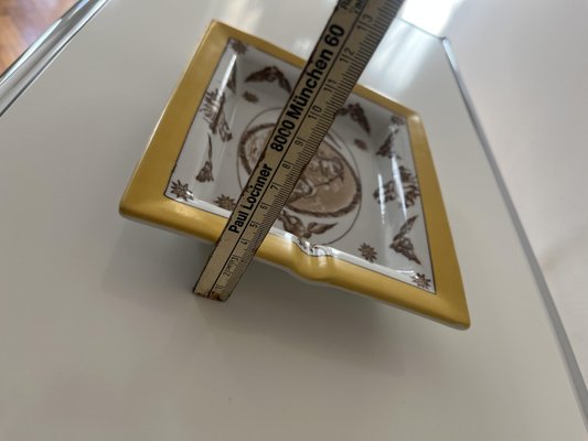 Vintage French Toussi Court Porcelain Ashtray, 1950s for sale at