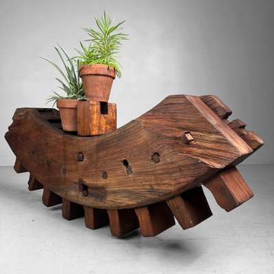Antique Japanese Wooden Gear Segment, 1890s for sale at Pamono