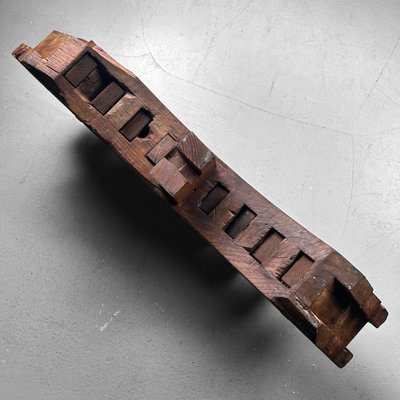 Antique Japanese Wooden Gear Segment, 1890s for sale at Pamono Antique Japanese Wooden Gear Segment, 1890s for sale at Pamono