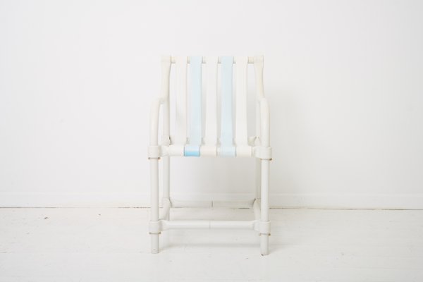 Chaise de jardin côté mer vintage Hugonet des années 1970