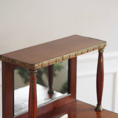 green emerald velvet dress Elegant 2 Drawer Dressing Table with Gold Accent Legs – Luxury Lairs main image 1
