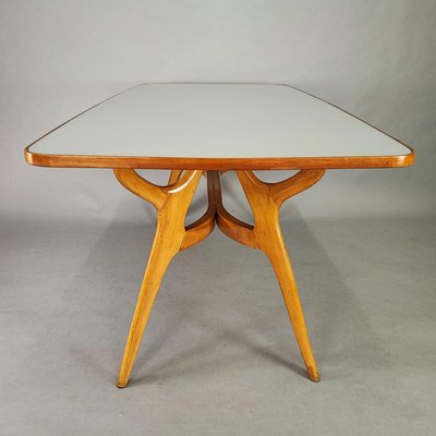 Tavolo vintage in vetro di Ico Luisa Parisi, anni '50 in vendita