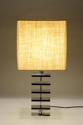 mid century lucite lamp