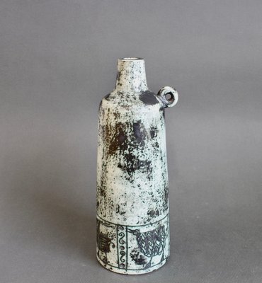 Mid-Century Modern French Ceramic Flower Vase by Jacques Blin 