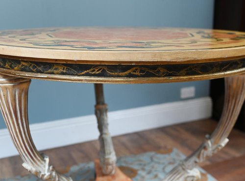 Italian Neo-Classical Centre Table with Scagliola Top for sale at