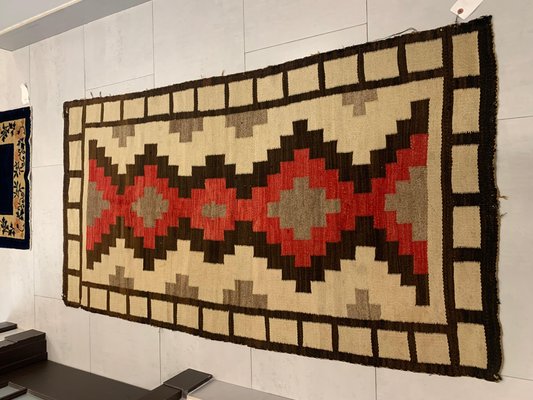1920年代～ナバホラグNavajo Rug ネイティブ本物アリゾナインディアン Antique Native American Navajo Rug, 1900s for sale at Pamono
