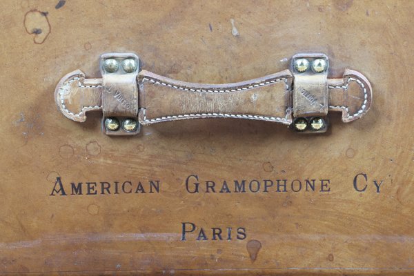Malle De Voyage Gramophone En Cuir De Louis Vuitton Etats Unis 1910s En Vente Sur Pamono