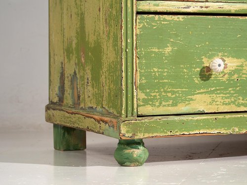 Antike Grüne Kommode, 1920er bei Pamono kaufen
