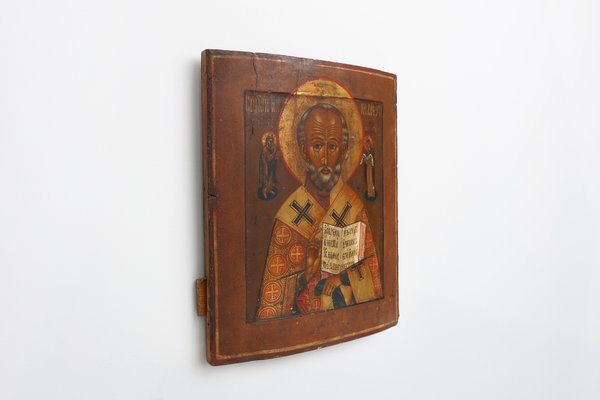 Religious Icon of Saint Nicholas the Wonderworker, 19th Century