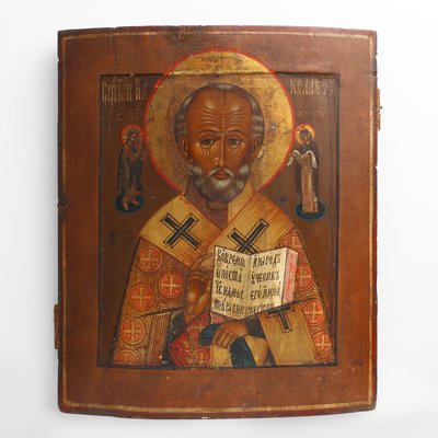 Religious Icon of Saint Nicholas the Wonderworker, 19th Century