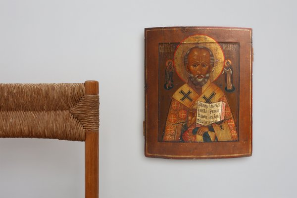 Religious Icon of Saint Nicholas the Wonderworker, 19th Century