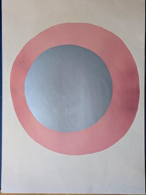 Lucio Fontana, Concetto Spaziale, Hand-Signed Color Lithograph