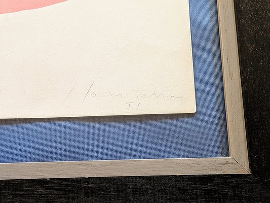 Lucio Fontana, Concetto Spaziale, Hand-Signed Color Lithograph