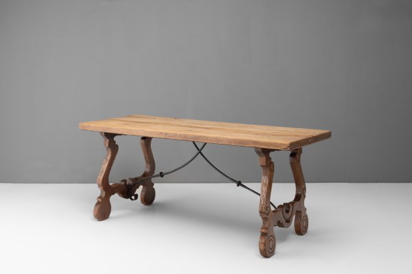 Vintage Spanish Style Dining Table, 1930 for sale at Pamono