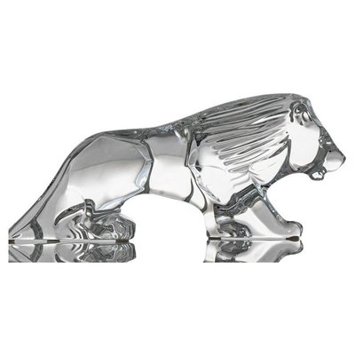Crystal Lion from Baccarat, France, 1990s for sale at Pamono