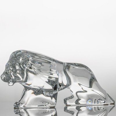 Crystal Lion from Baccarat, France, 1990s for sale at Pamono