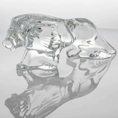 Crystal Lion from Baccarat, France, 1990s for sale at Pamono