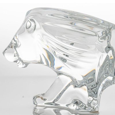 Crystal Lion from Baccarat, France, 1990s for sale at Pamono