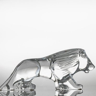 Crystal Lion from Baccarat, France, 1990s for sale at Pamono