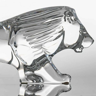 Crystal Lion from Baccarat, France, 1990s for sale at Pamono