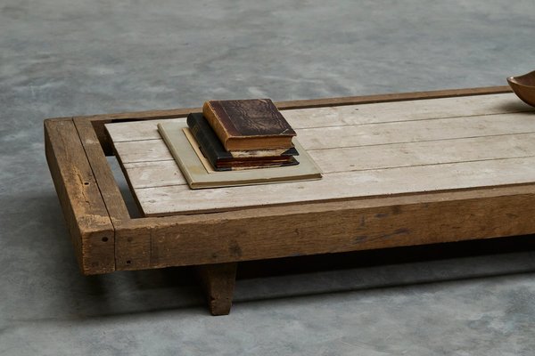 Large Wabi Sabi Style Coffee Table, 1930s for sale at Pamono