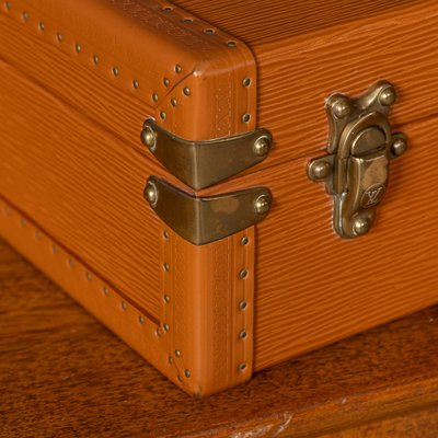 20th Century Presidential Briefcase in Orange Epi Leather from