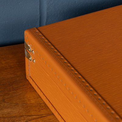 20th Century Presidential Briefcase in Orange Epi Leather from