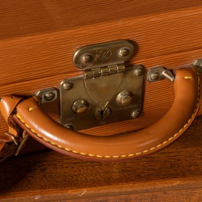 20th Century Presidential Briefcase in Orange Epi Leather from