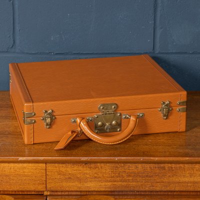 20th Century Presidential Briefcase in Orange Epi Leather from