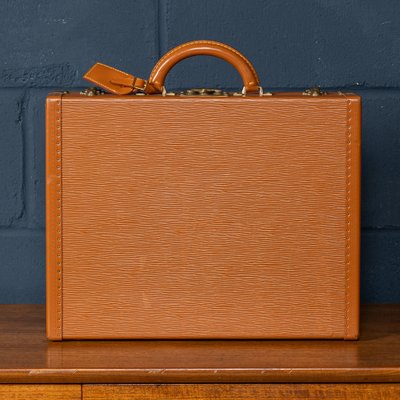 20th Century Presidential Briefcase in Orange Epi Leather from