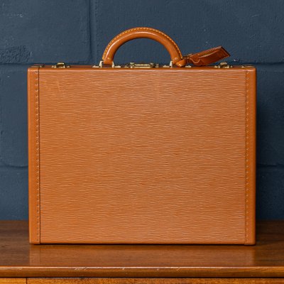 20th Century Presidential Briefcase in Orange Epi Leather from