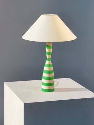 Neoclassical Free-Form Marine Table Lamp from Olivier Villatte
