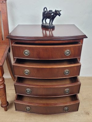 Vintage Mahogany Bedroom Chest of 4 Drawers, 1950s