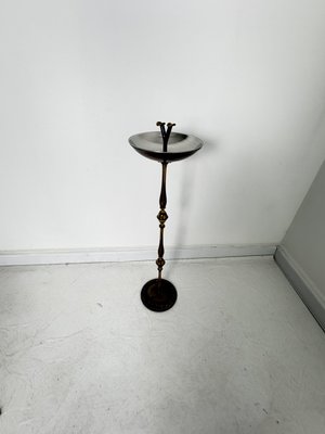 Mid-Century Modern Floor Ashtray in Brass, 1950s for sale at Pamono